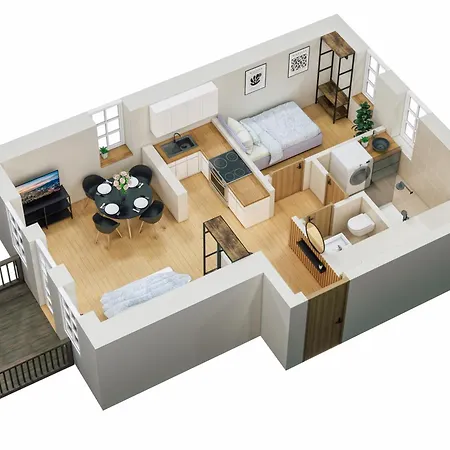 C&s Living I I Balkon I Kueche I Stellplatz