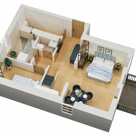 C&s Living I I Balkon I Kueche I Stellplatz Appartement